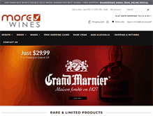 Tablet Screenshot of morewines.com